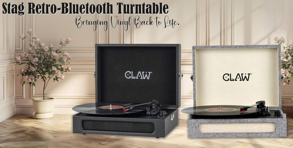 CLAW Stag Retro Bluetooth Turntable