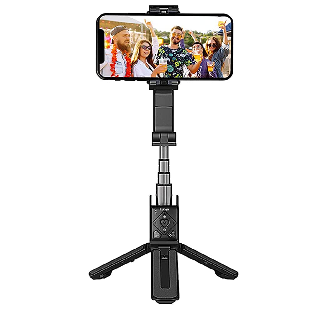 (Refurbished) Hohem iSteady Q - Extendable 4 in 1 Professional Selfie Stick (Black)