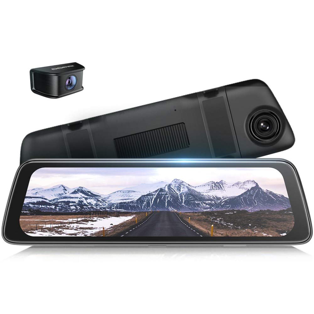 (Refurbished) DDPAI Mola E3 Dual - 1440P and 1080P QHD Rear view Mirror Dashcam