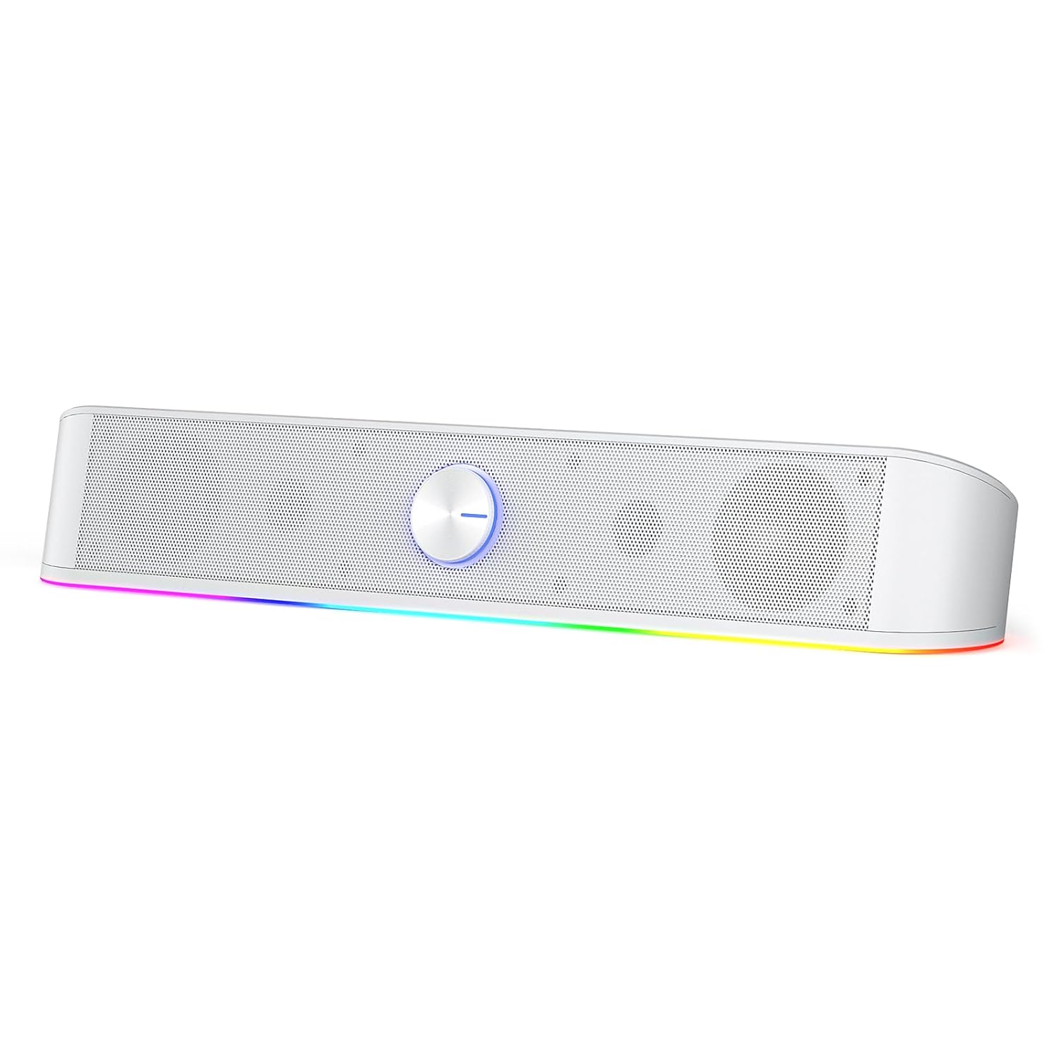 Adiemus GS560 - RGB 2.0 Channel USB Wired Soundbar (White)