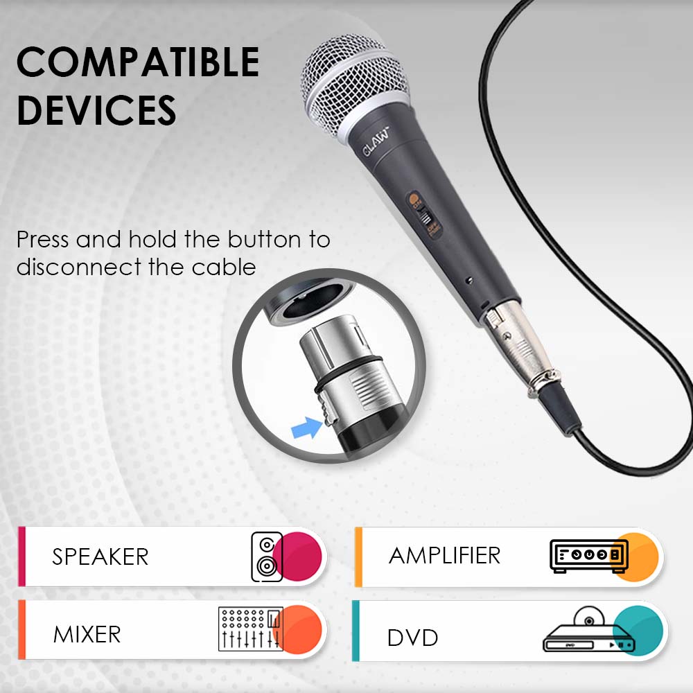 CLAW Raag MI58 - Dynamic Wired Handheld Microphone