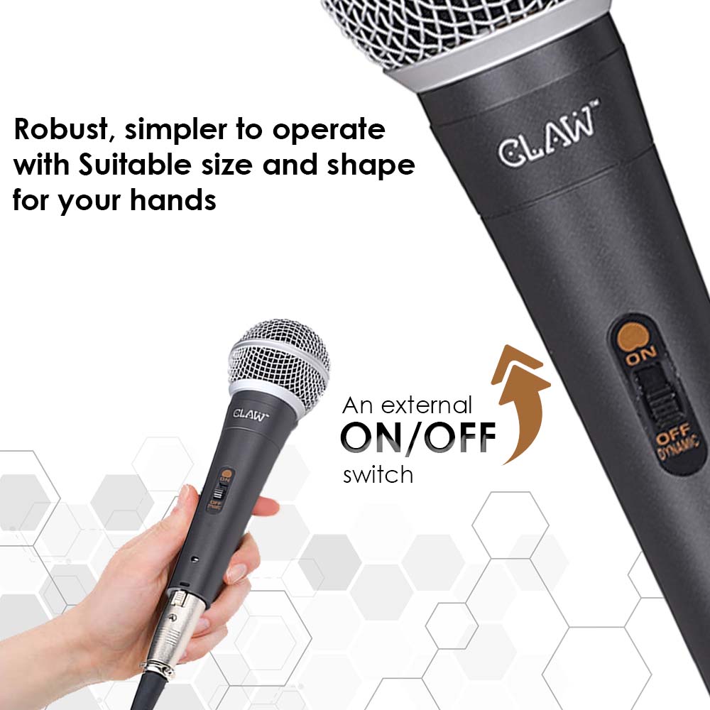CLAW Raag MI58 - Dynamic Wired Handheld Microphone