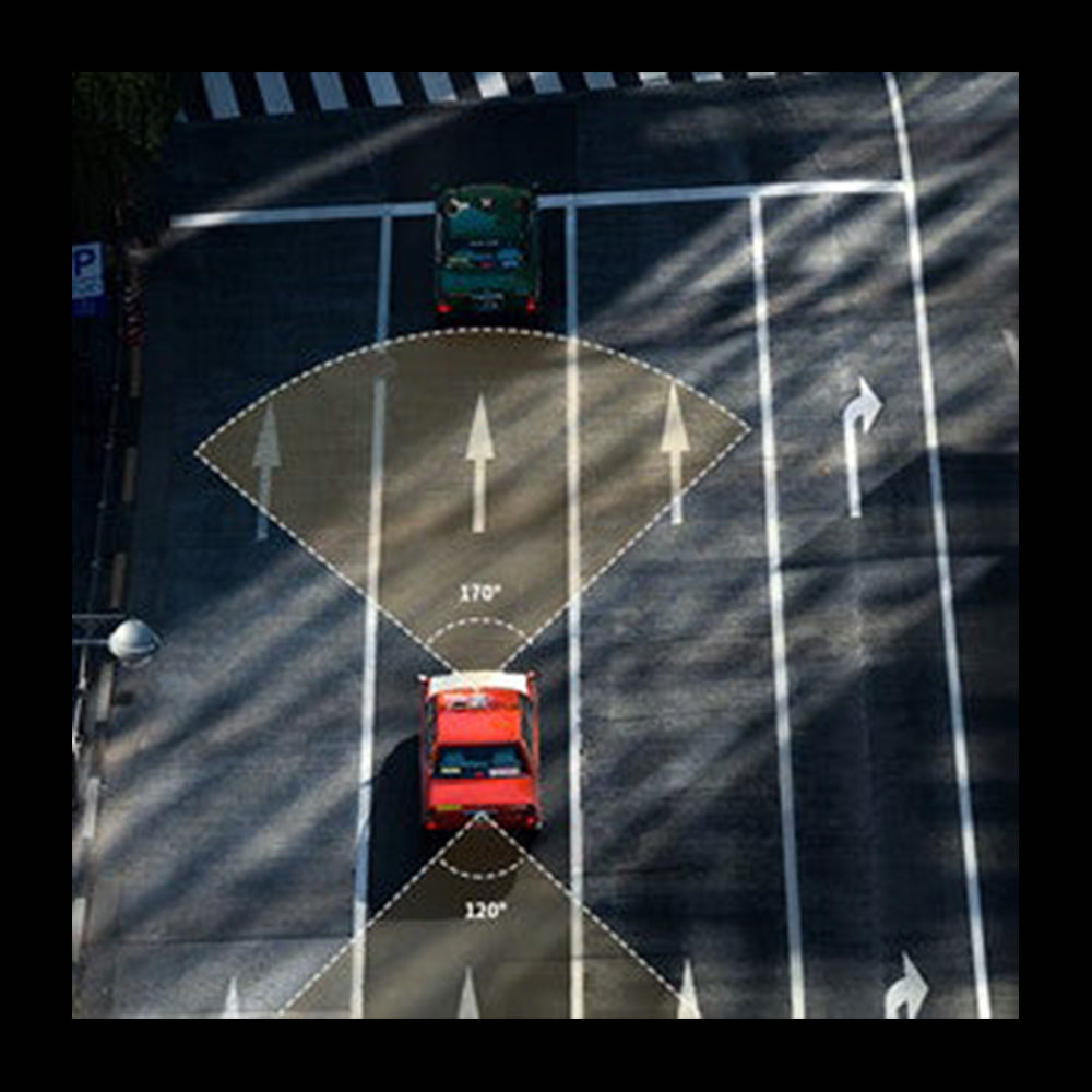 (OPEN BOX) Campark DC02- Front and Rear Full HD Dual Dashboard Camera for Cars with G-Sensor