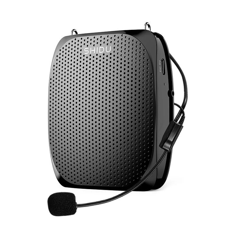 Shidu S515 - Wired Portable Voice Amplifier with Bluetooth Support (Black)