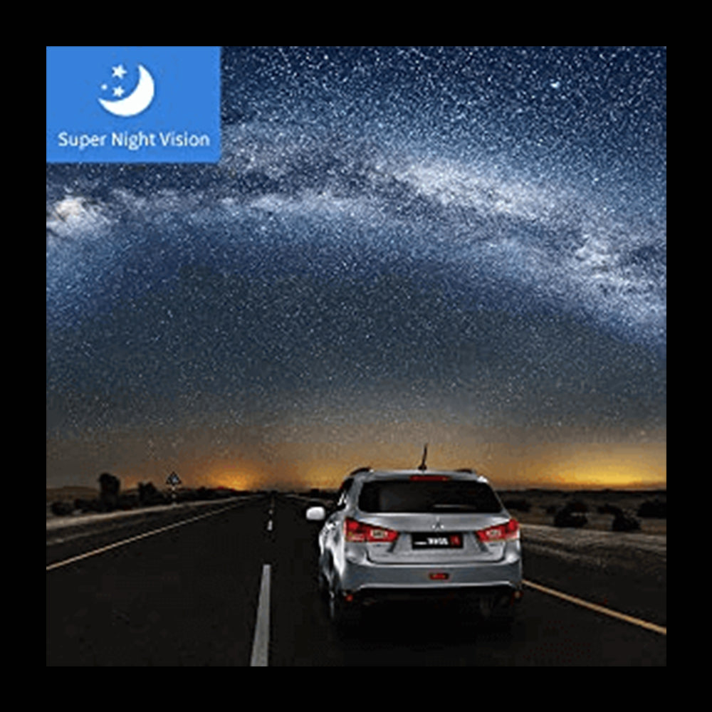 (OPEN BOX) Campark DC02- Front and Rear Full HD Dual Dashboard Camera for Cars with G-Sensor