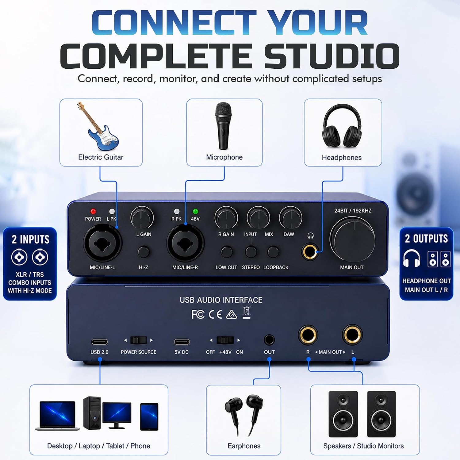 CLAW DAC35 Hi-Z USB Audio Interface