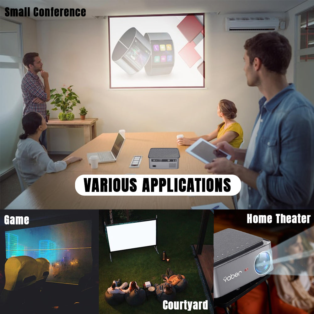 (Refurbished) Yaber PRO U6 - Mini Projector with Built In Android System