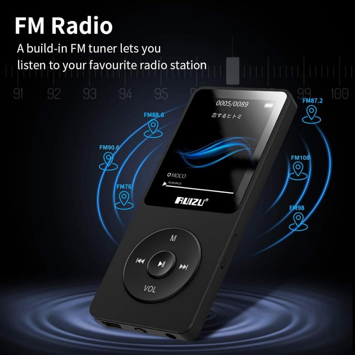 Ruizu X02 - 16GB Ultra Slim Music player