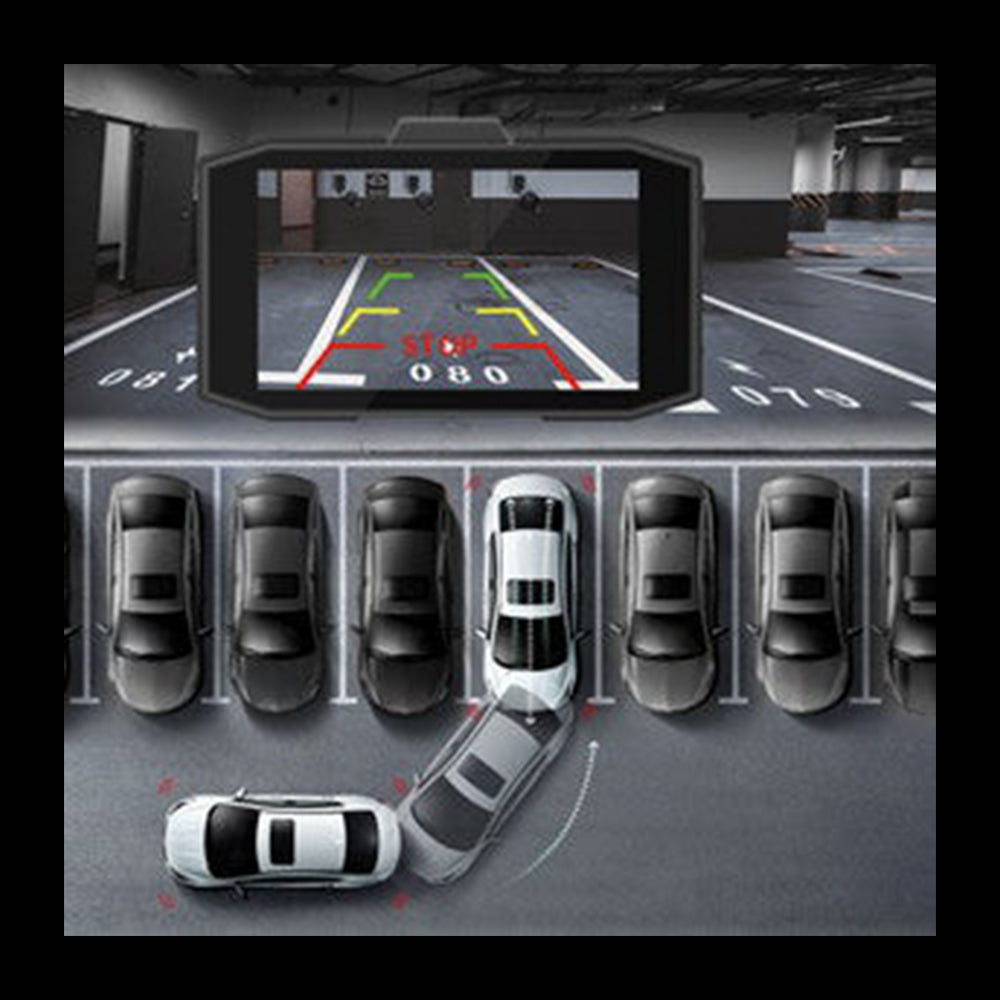 (OPEN BOX) Campark DC02- Front and Rear Full HD Dual Dashboard Camera for Cars with G-Sensor