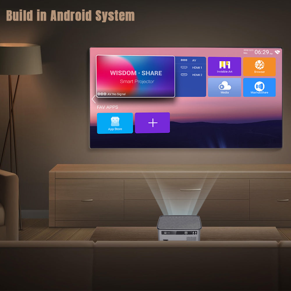 (Refurbished) Yaber PRO U6 - Mini Projector with Built In Android System