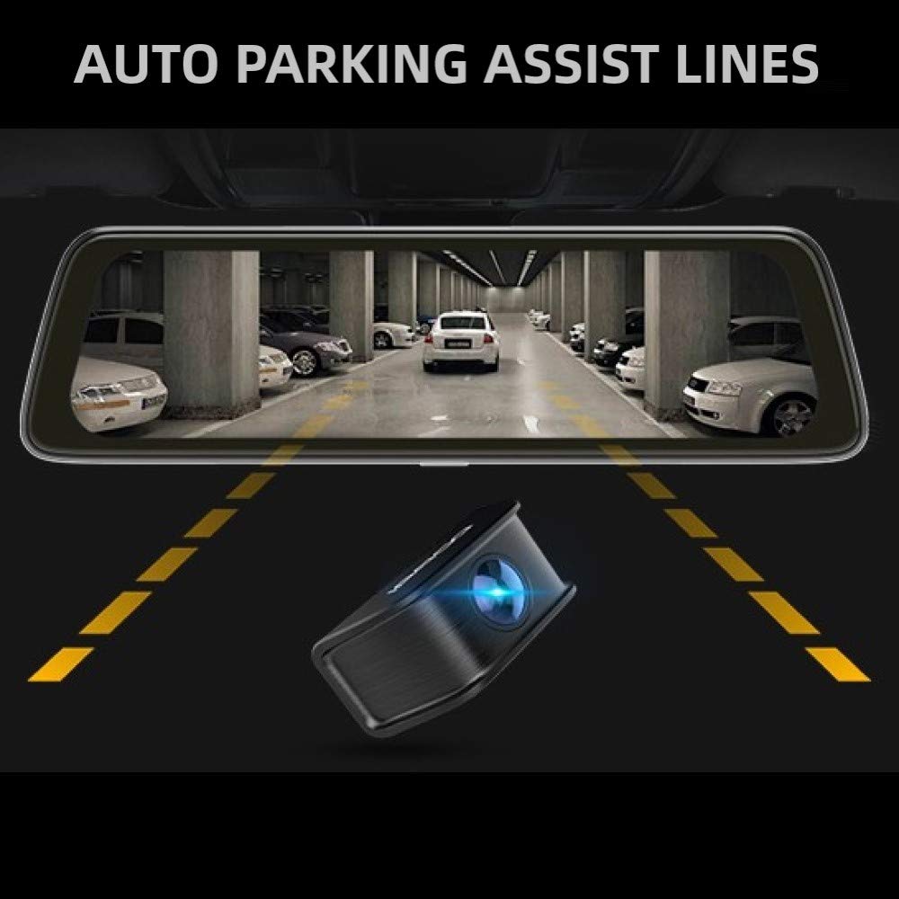 (Refurbished) DDPAI Mola E3 Dual - 1440P and 1080P QHD Rear view Mirror Dashcam