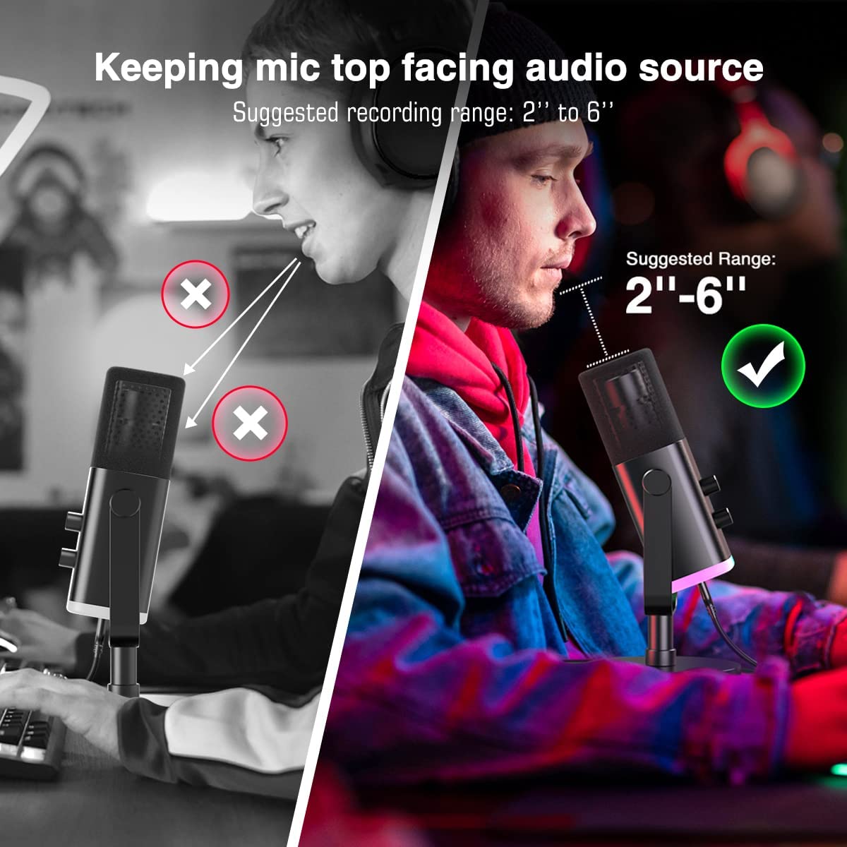 (Refurbished) Fifine Ampligame AM8 - Dynamic USB/XLR Gaming Microphone