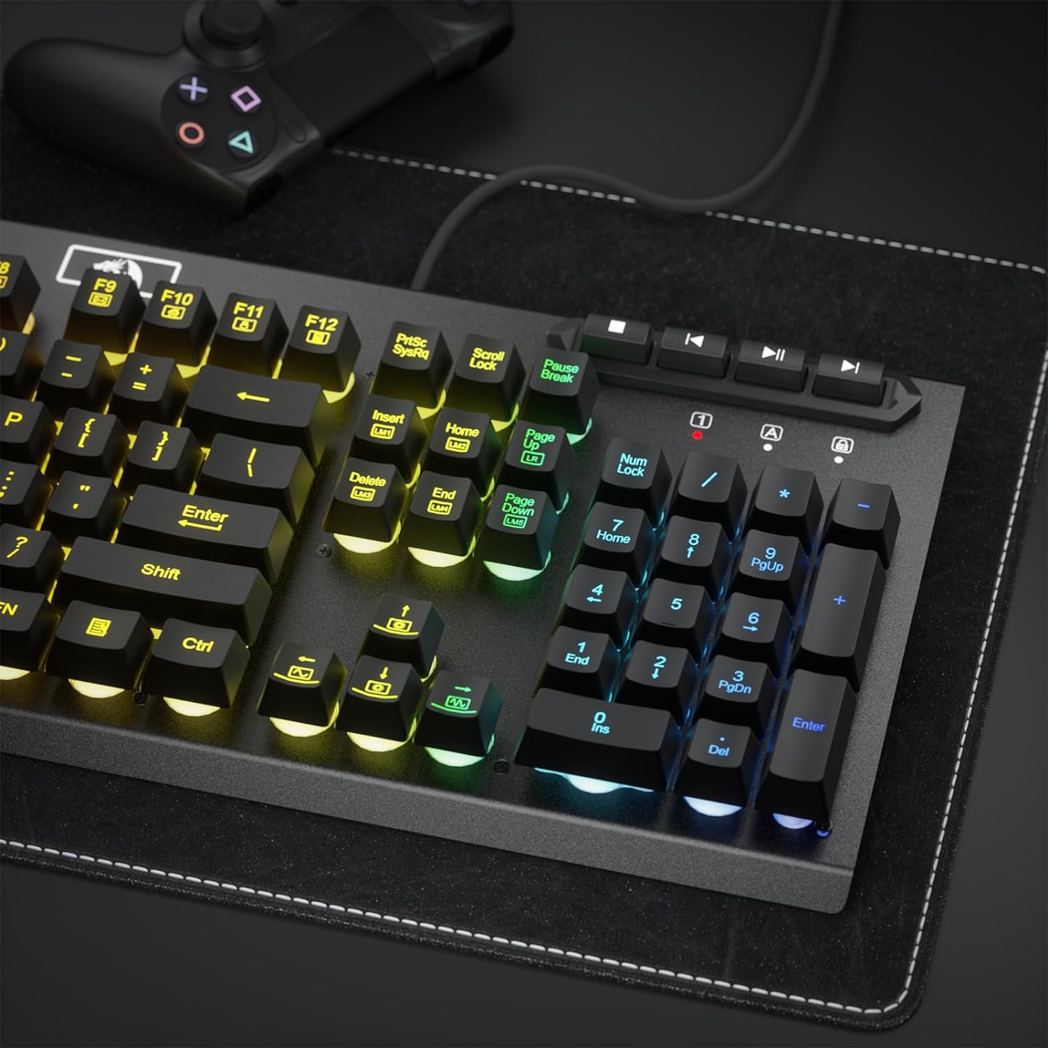 (Refurbished) Redragon Aditiya K513 - 104 Keys Linear Mechanical Feel Keyboard
