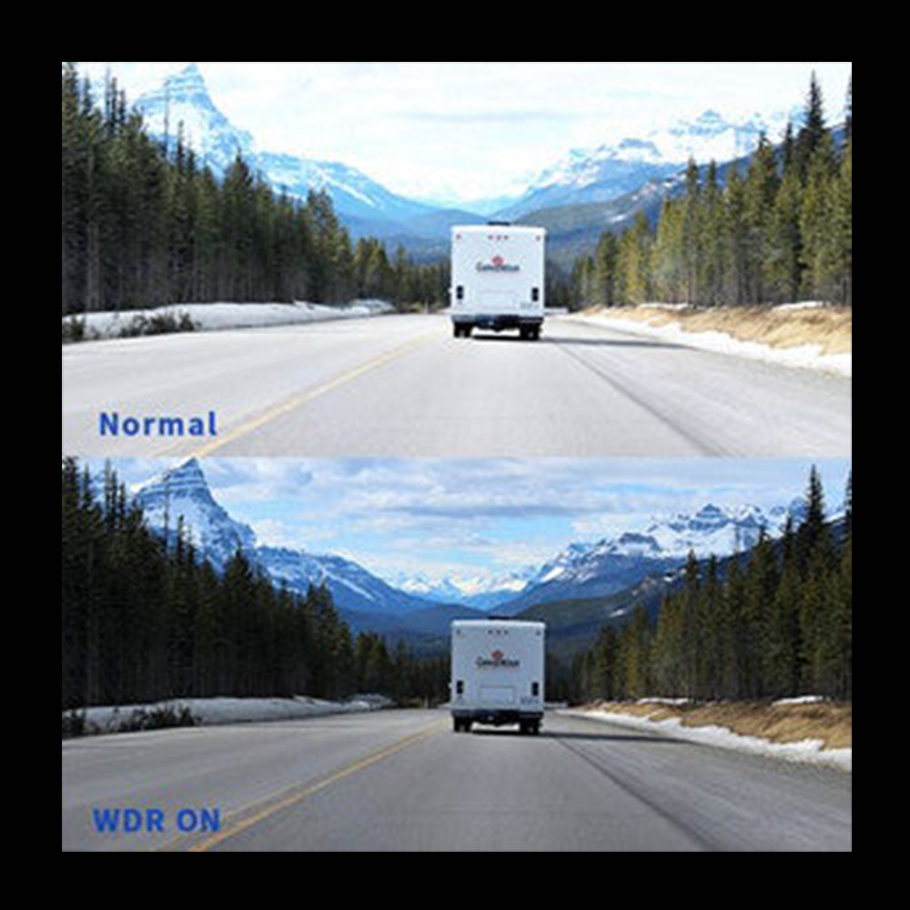 (OPEN BOX) Campark DC02- Front and Rear Full HD Dual Dashboard Camera for Cars with G-Sensor