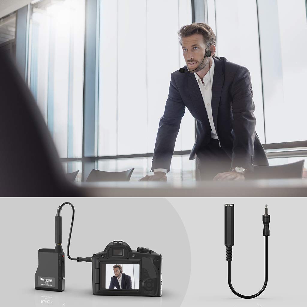 (Refurbished) Fifine K037B - Wireless Lavalier Lapel Microphone With Headset