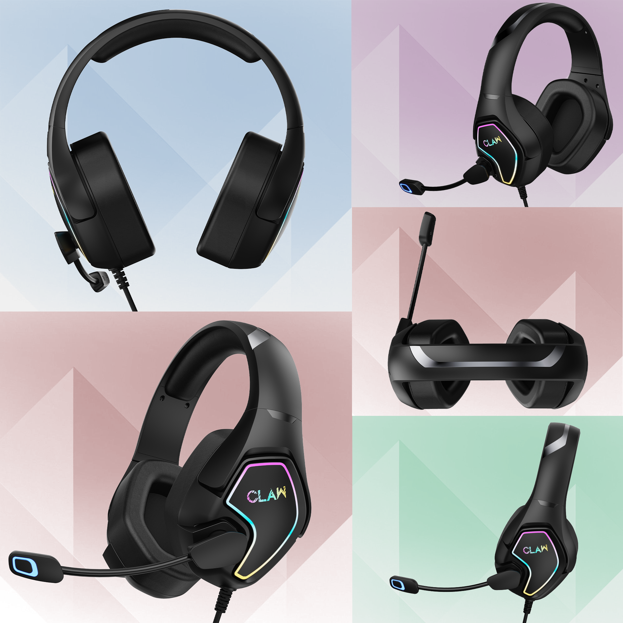 CLAW GH40 - RGB Gaming Headset with Microphone