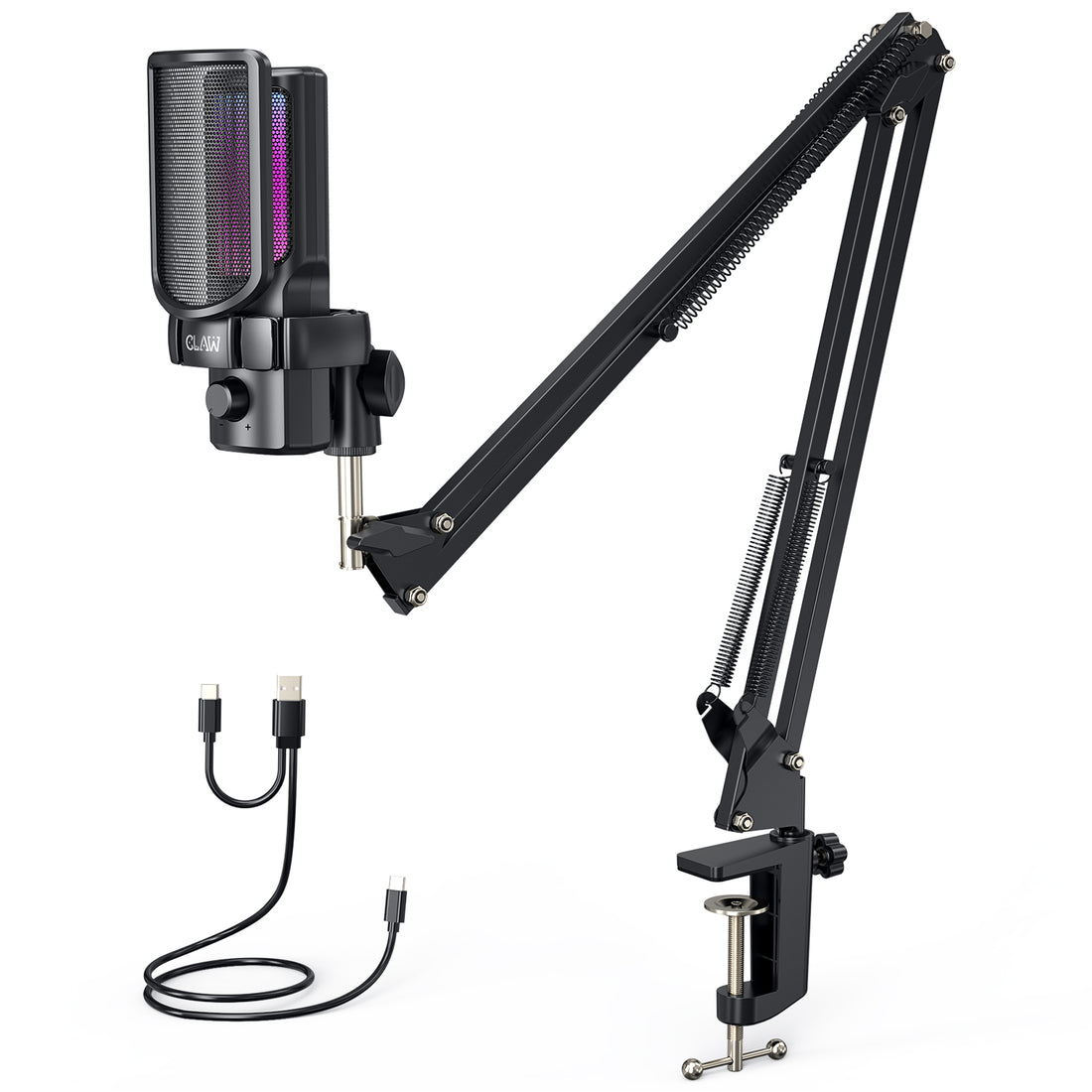 (Refurbished) CLAW  GM17 Kit - USB RGB Gaming Microphone Kit