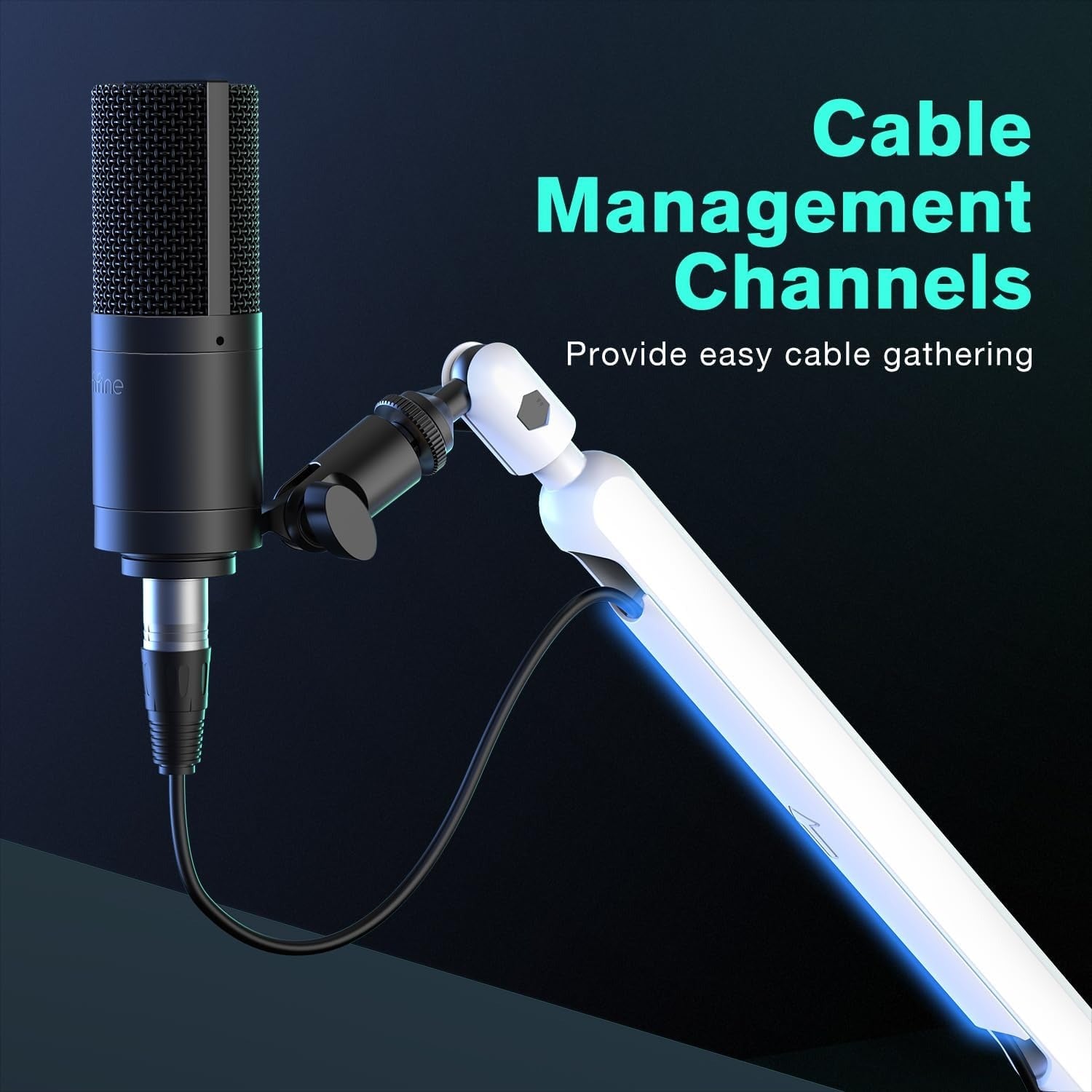 Fifine BM88 - Microphone Arm Stand (White)
