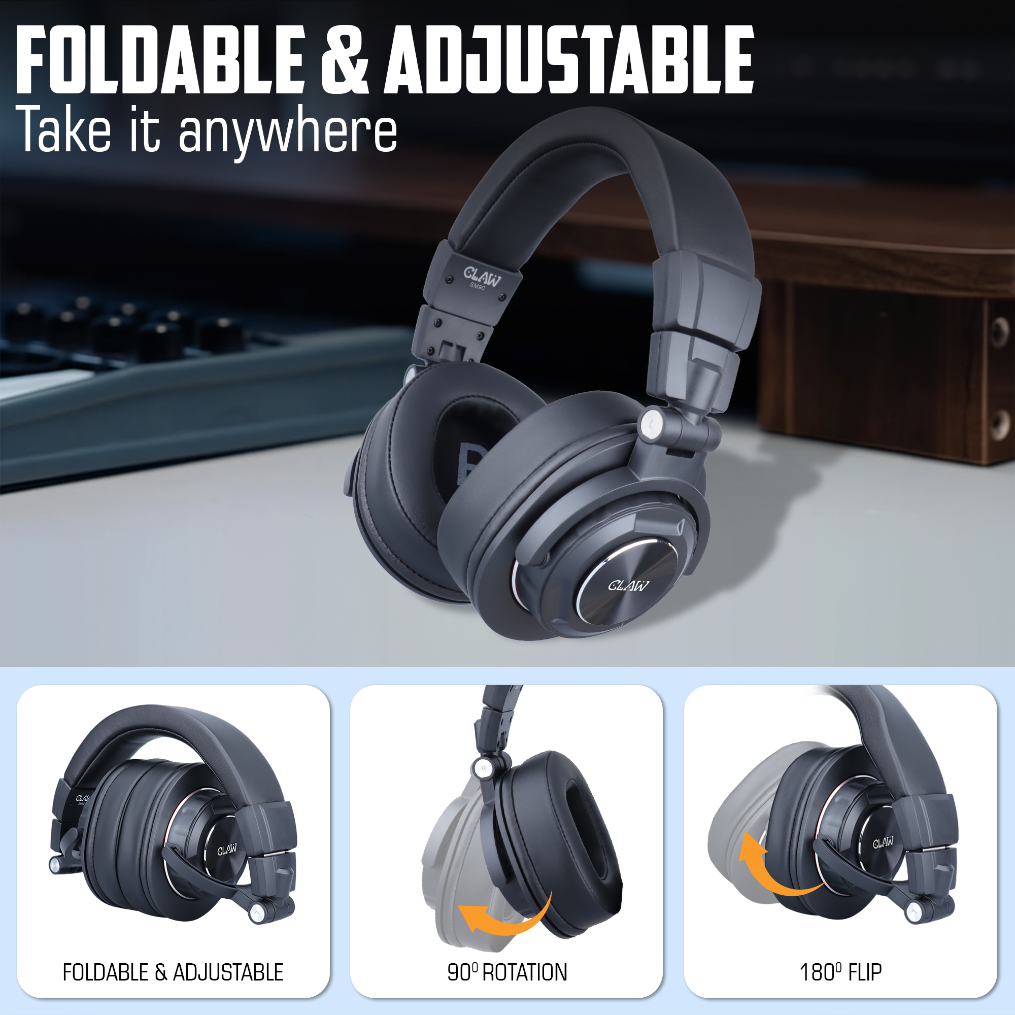 Claw SM90 - Studio Monitoring Wired Headphone