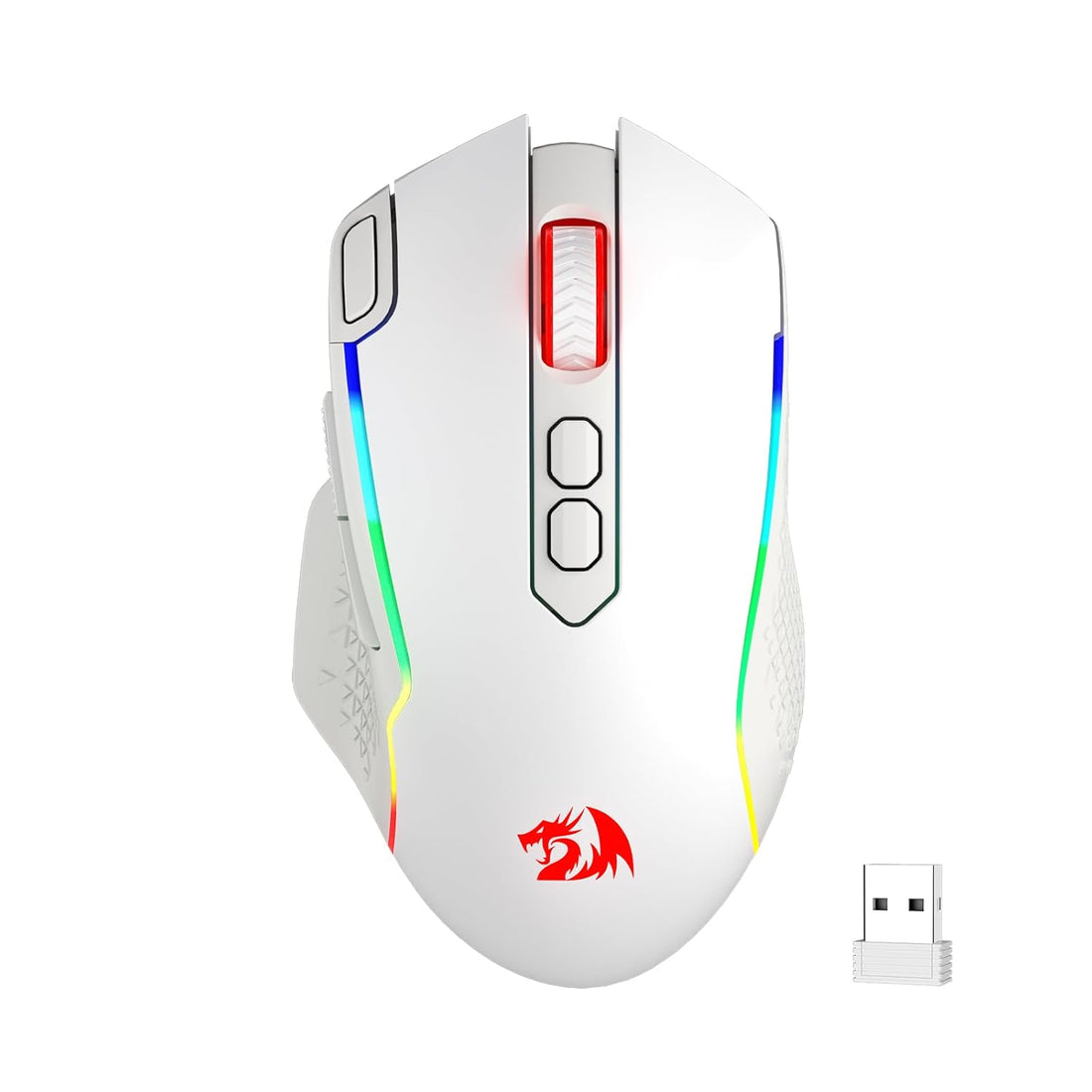 Redragon Taipan Pro M810 PRO RGB Wired And Wireless Mouse (White)