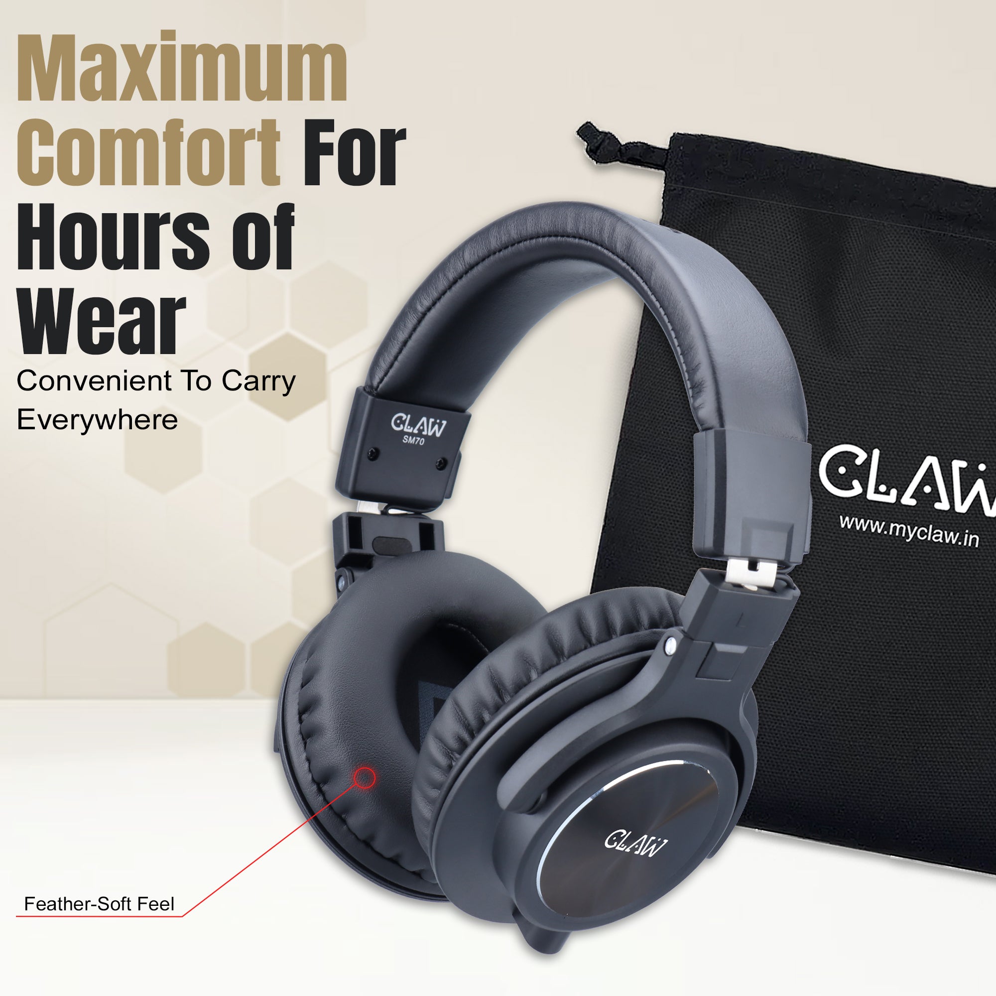 Claw SM70 - Studio Monitoring Wired Headphone