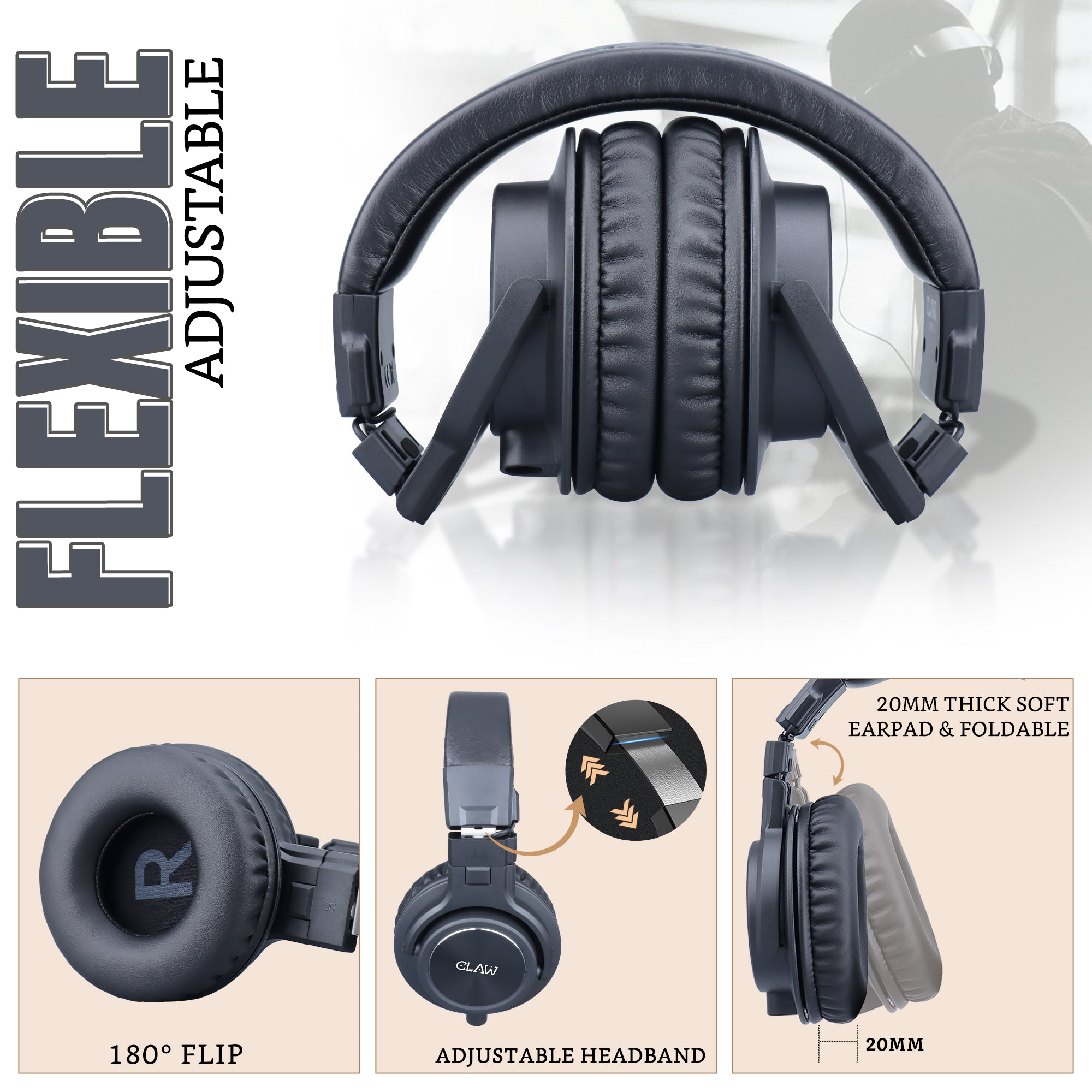 Claw SM70 - Studio Monitoring Wired Headphone