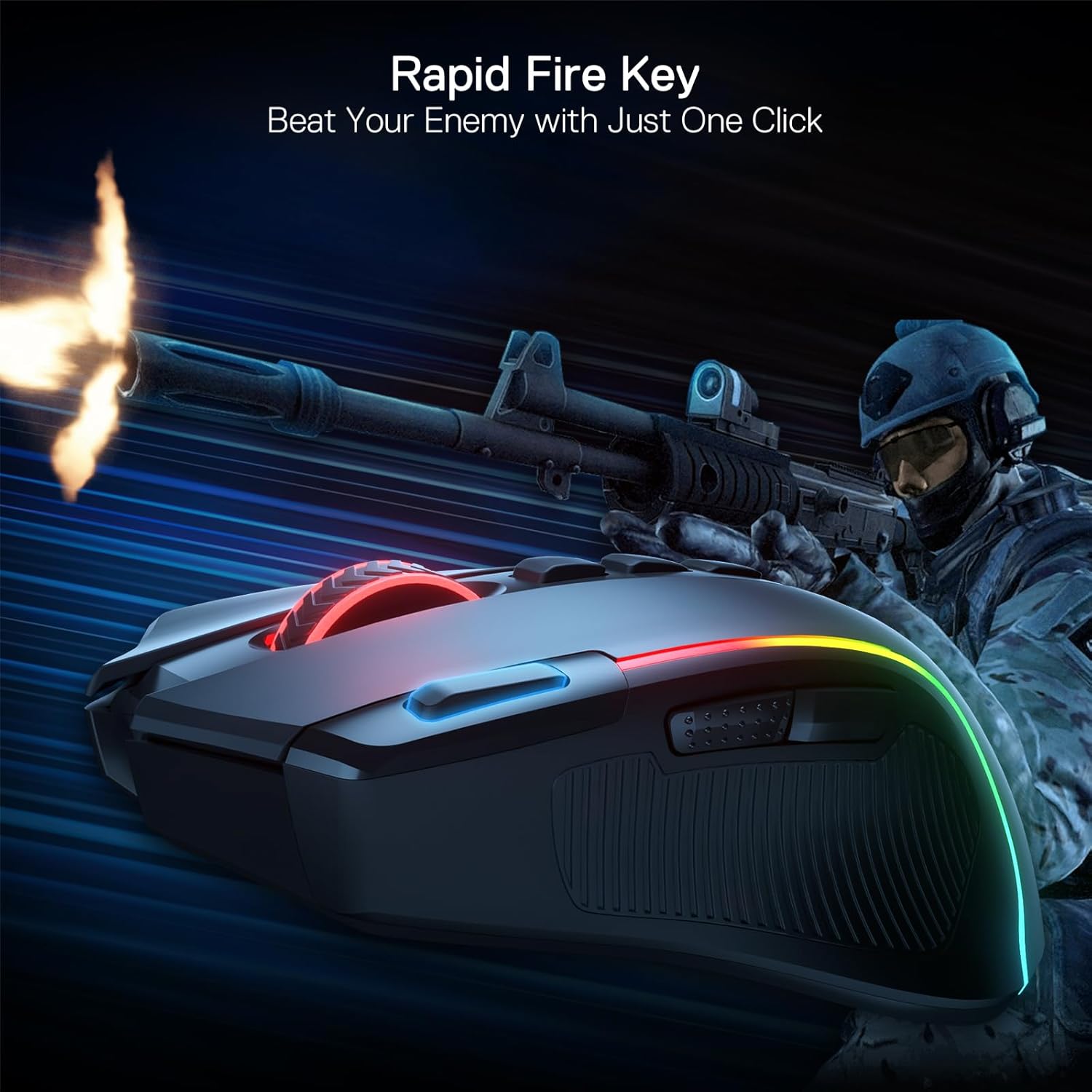 Redragon Predator Pro M612 PRO RGB Wireless Mouse