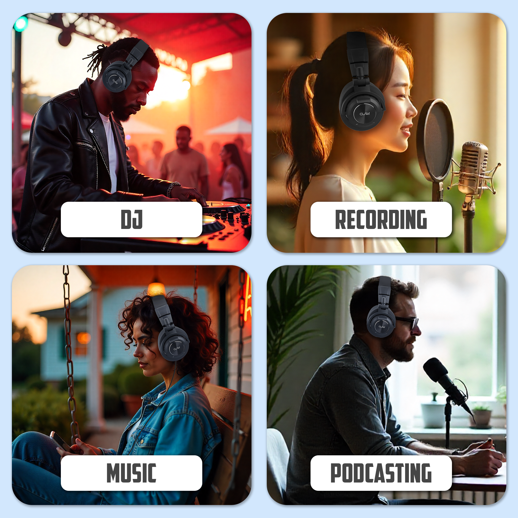 Claw SM90 - Studio Monitoring Wired Headphone