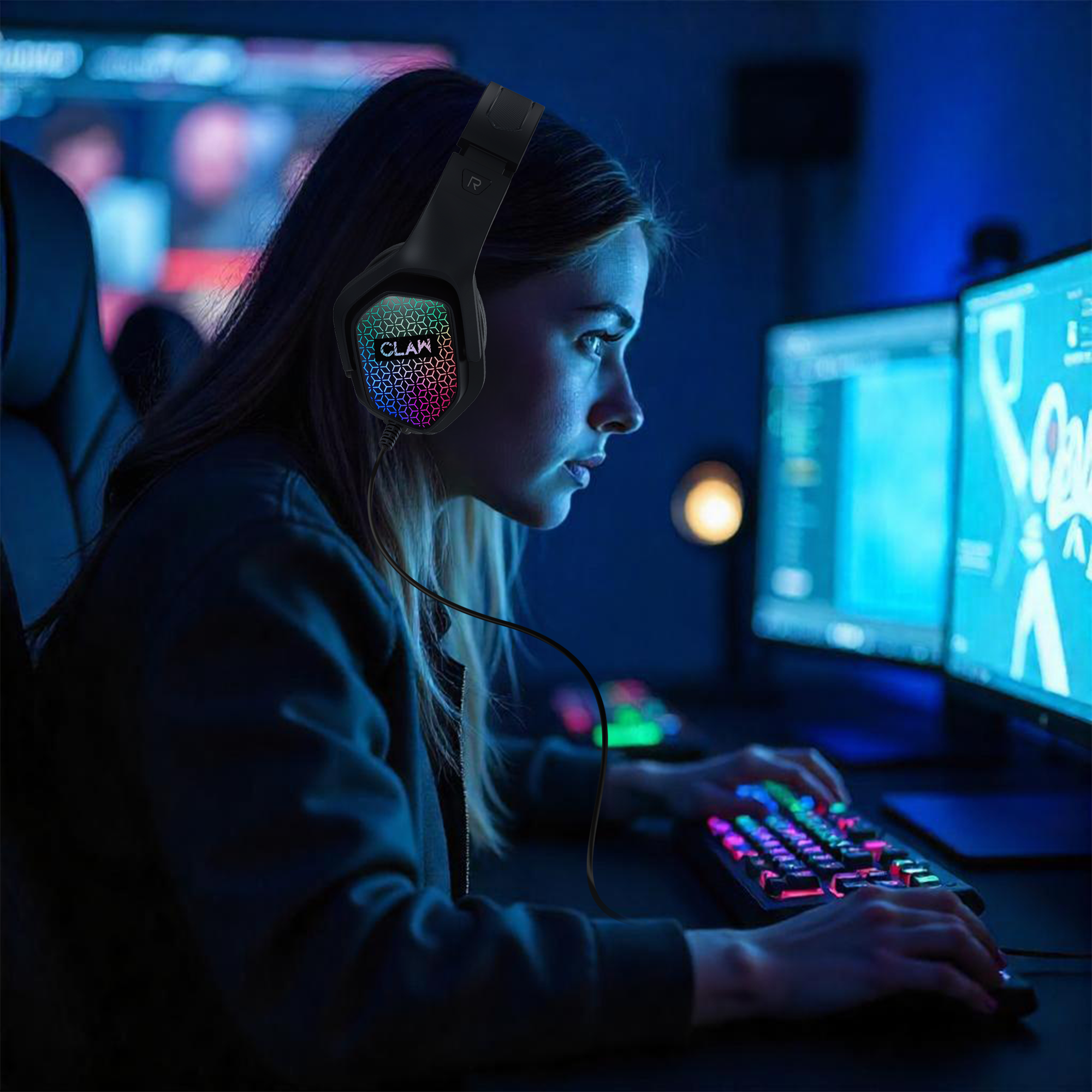 CLAW GH28 - RGB Gaming Headset with Microphone