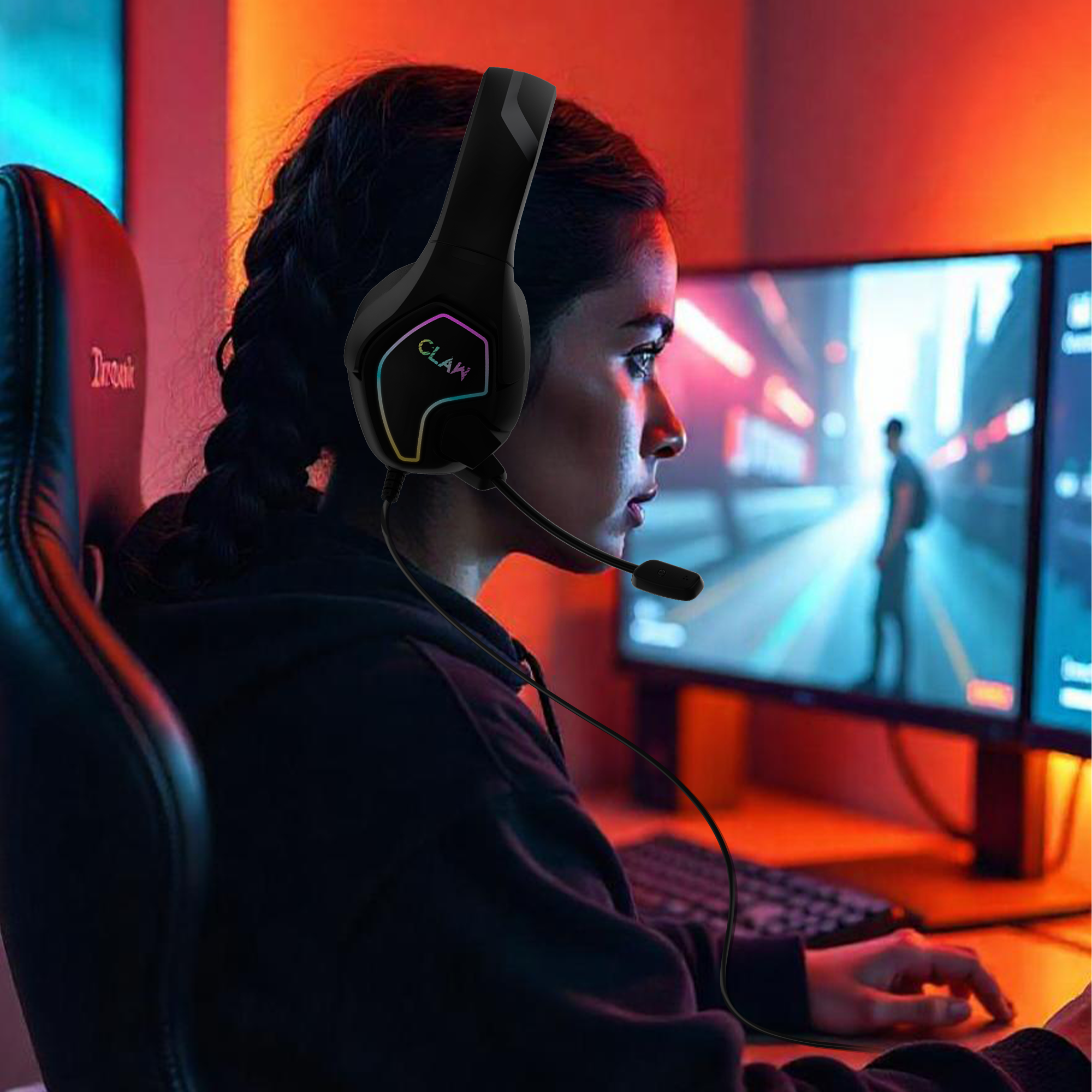 CLAW GH40 - RGB Gaming Headset with Microphone