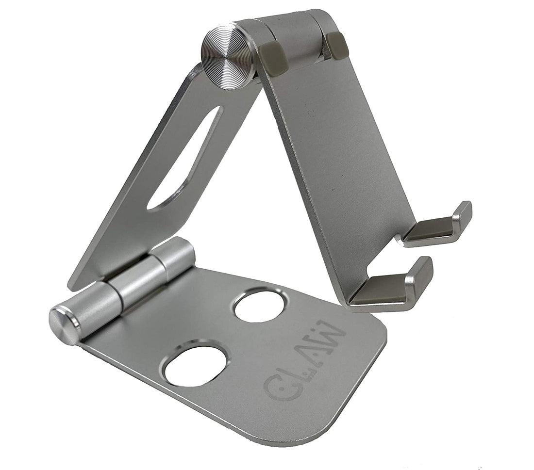 CLAW Portable Mobile and Tablet Stand (Silver)