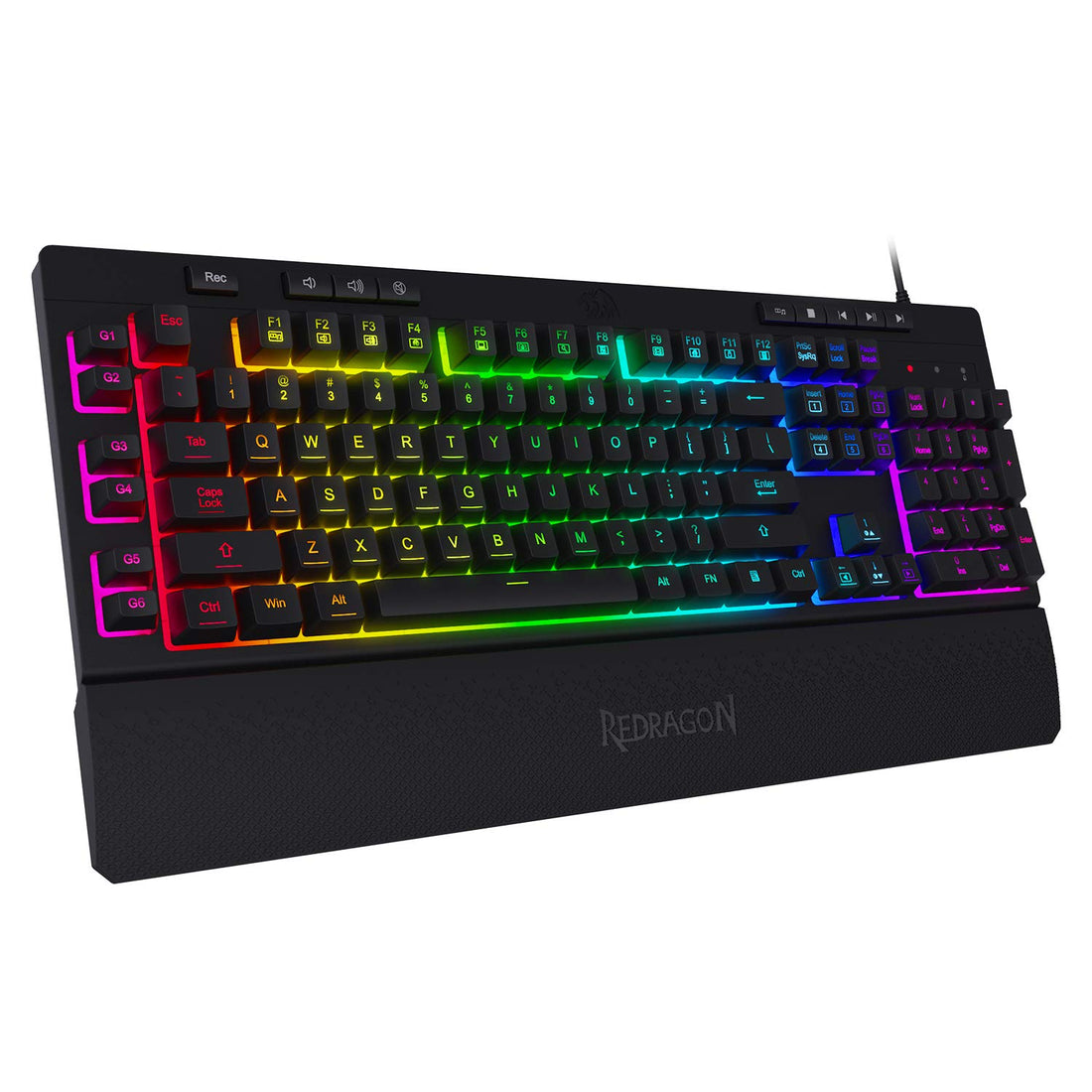 Redragon Shiva K512- Wired Membrane Keyboard RGB Black