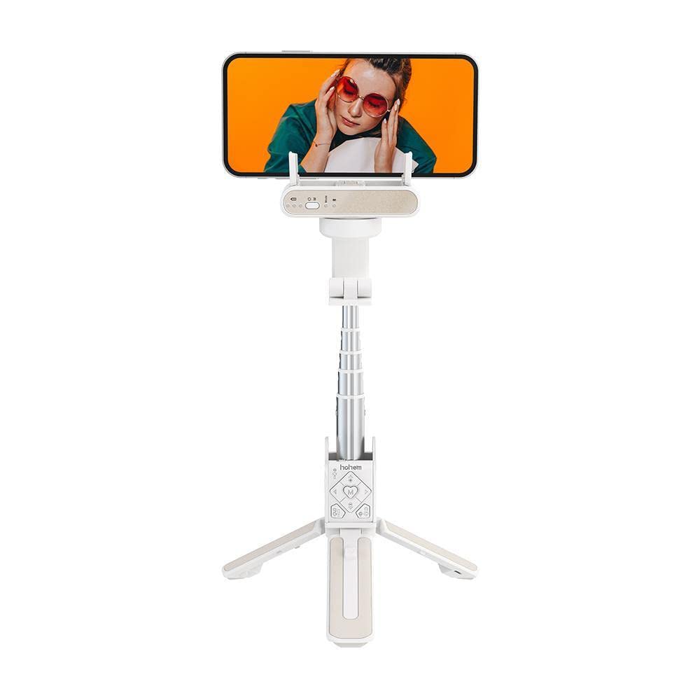 (Refurbished) Hohem iSteady Q - Extendable 4 in 1 Professional Selfie Stick (White)