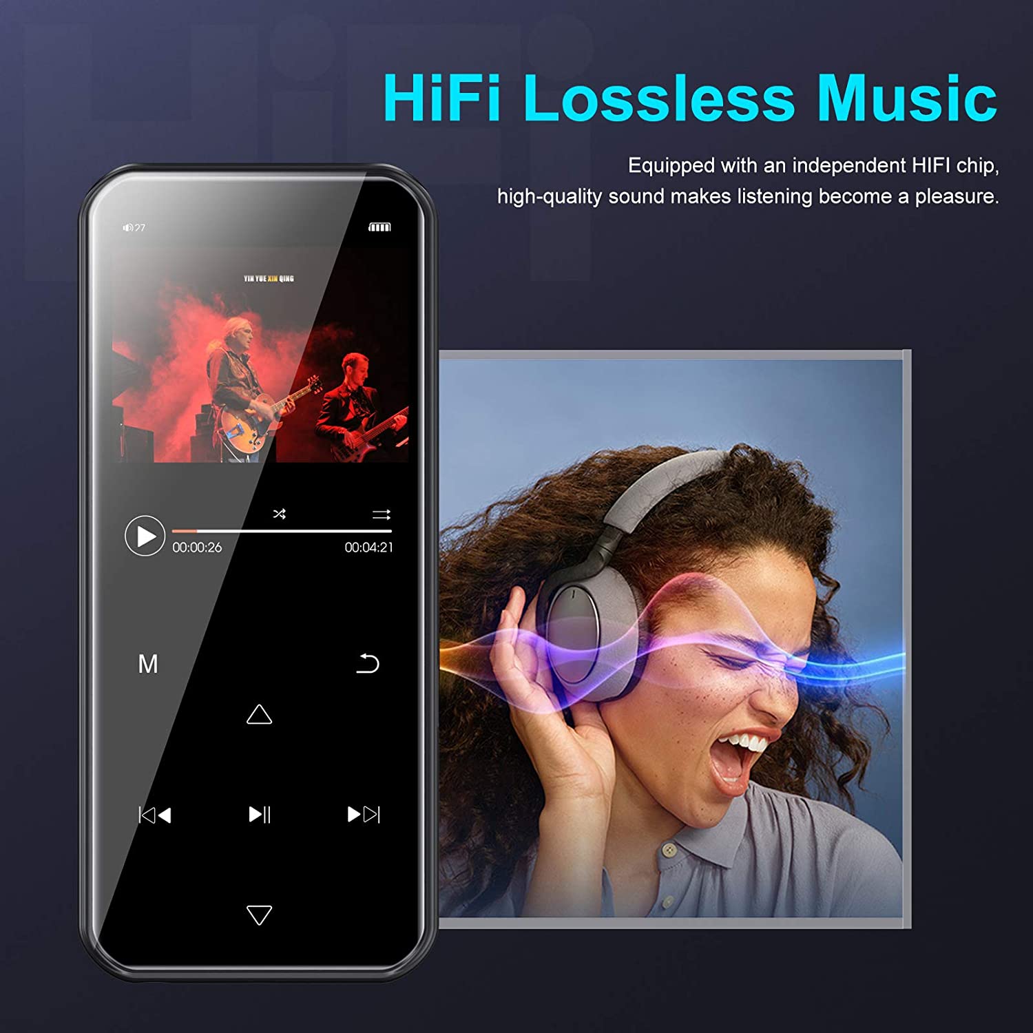 (Refurbished) Ruizu D19 - 32GB Bluetooth Lossless Music Player with Touch Screen