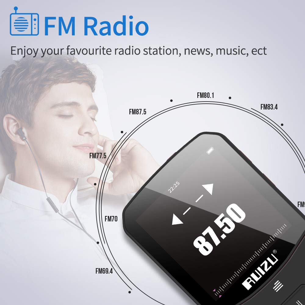 Ruizu X52 - 16GB Bluetooth Music Player