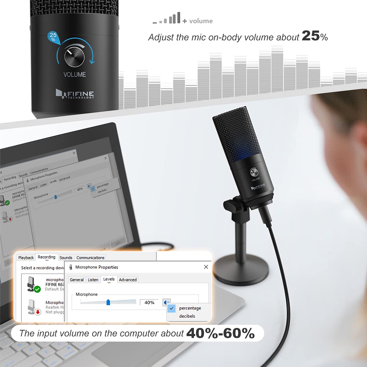 (Refurbished) FIFINE K670B - USB Microphone