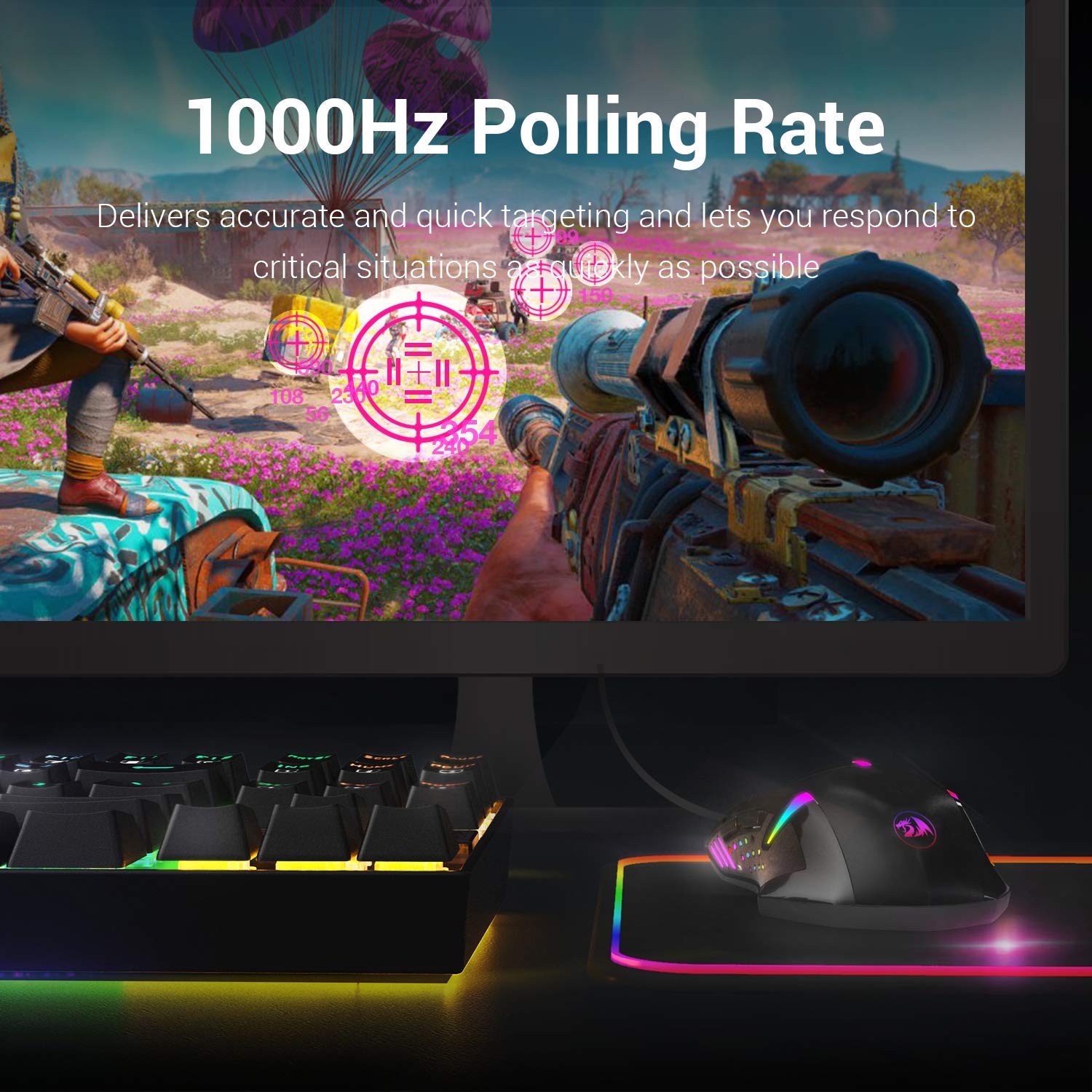 Redragon Centrophorus M601 - RGB Wired Mouse