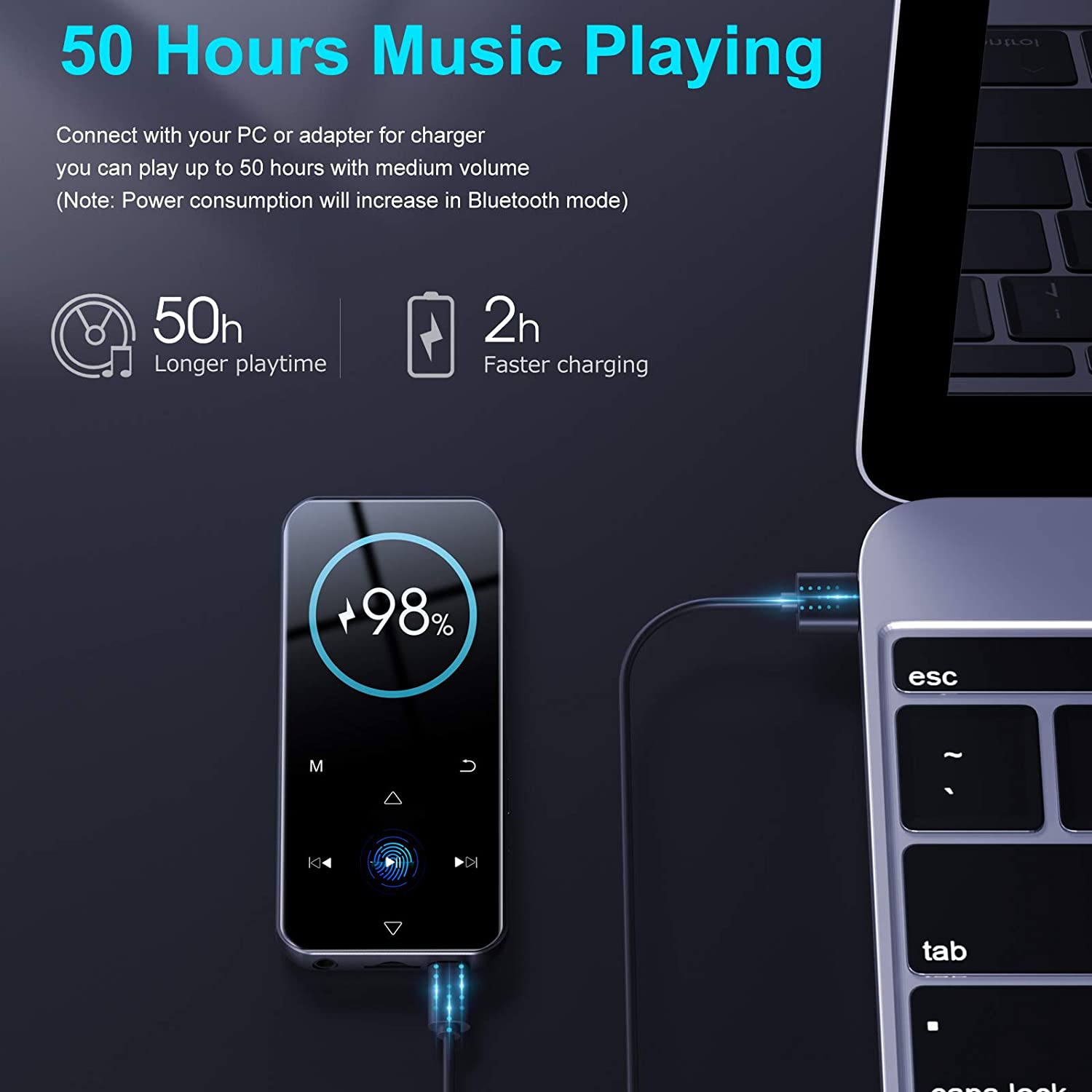 (Refurbished) Ruizu D19 - 32GB Bluetooth Lossless Music Player with Touch Screen