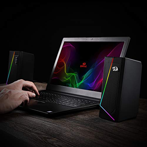 Redragon Anvil GS520 - RGB 2.0 Channel Gaming Wired Desktop Speakers