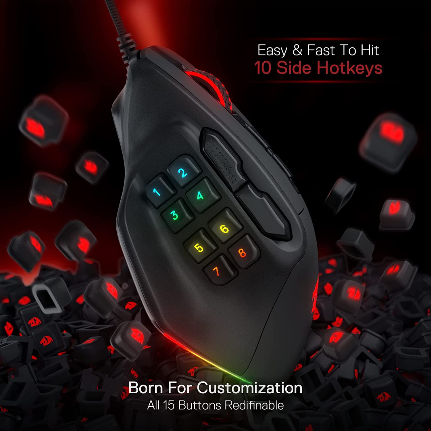 Redragon Aatrox M811 - RGB Wired Mouse
