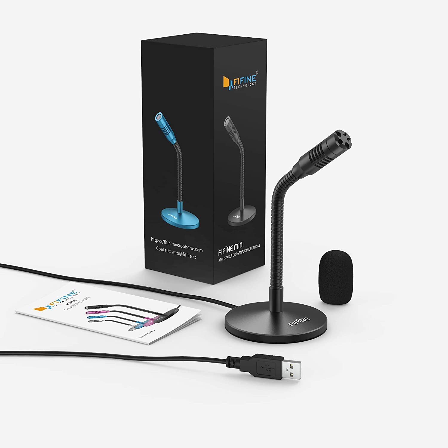 (Refurbished) FIFINE K050 - Mini Gooseneck Microphone