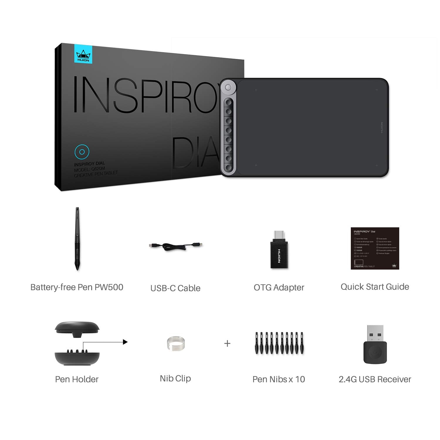 (Refurbished) Huion Inspiroy Q620M- Wireless Digital Graphic Tablet