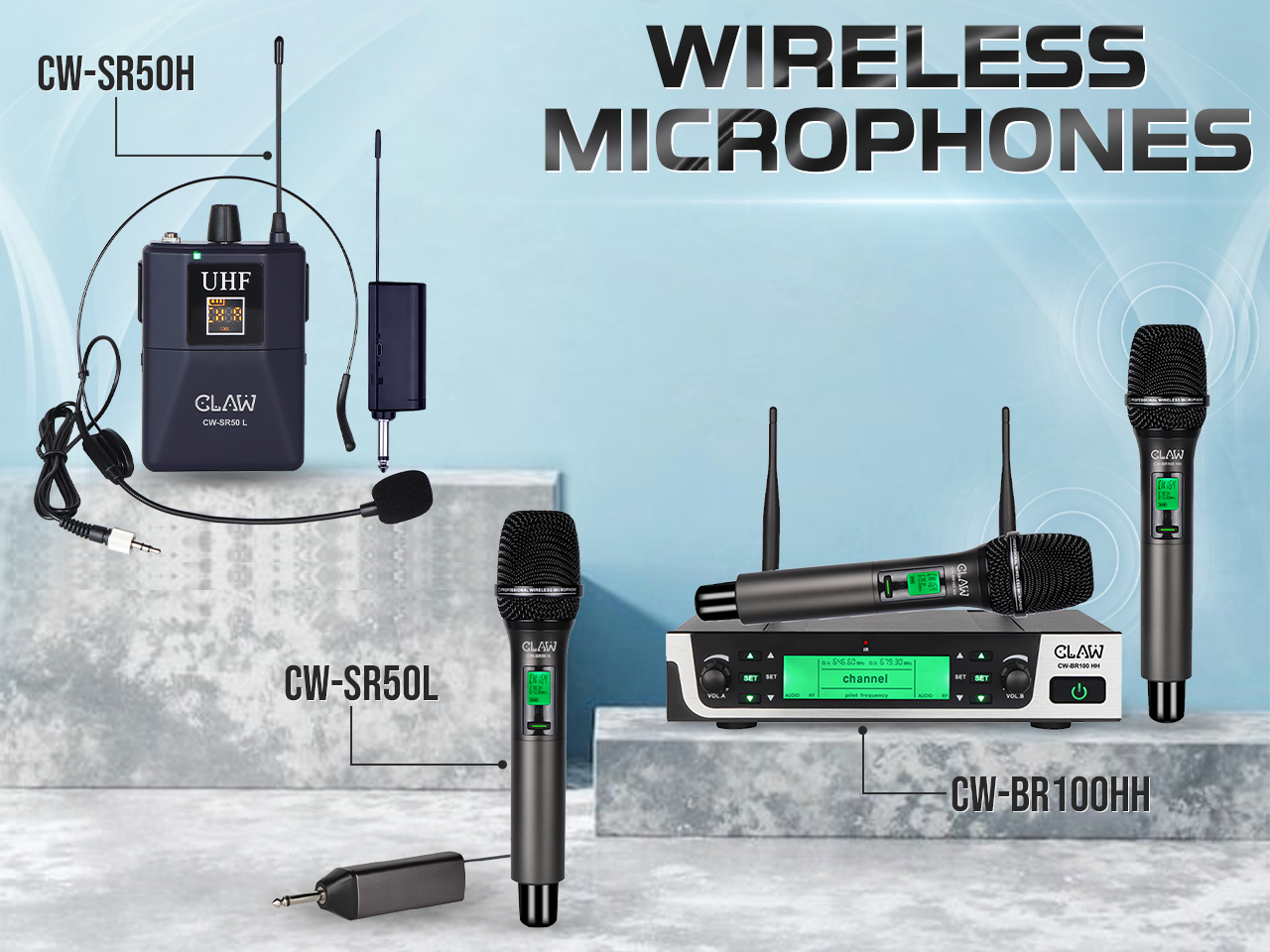 CLAW UHF Wireless Microphones Launched in India