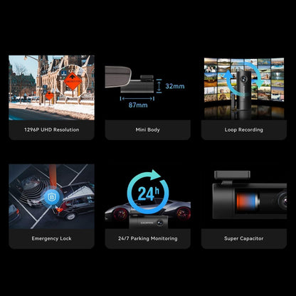 (Refurbished) DDPAI Mini Pro - 1296P Dash Camera