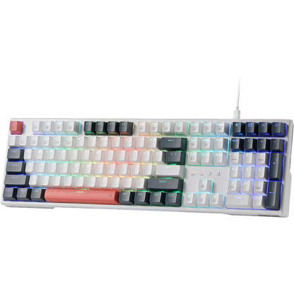(Refurbished) Redragon Trundle K668 - 104 Keys Wired Mechanical Keyboard White|Black|Orange (Red Switch)
