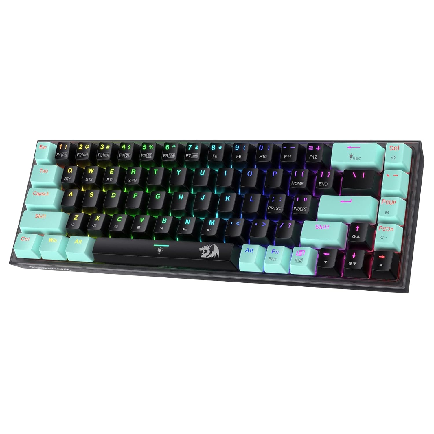 (Refurbished) Redragon Castro K631 SE - 65% Bluetooth+2.4Ghz+Wired Mechanical Keyboard (Custom Switch)