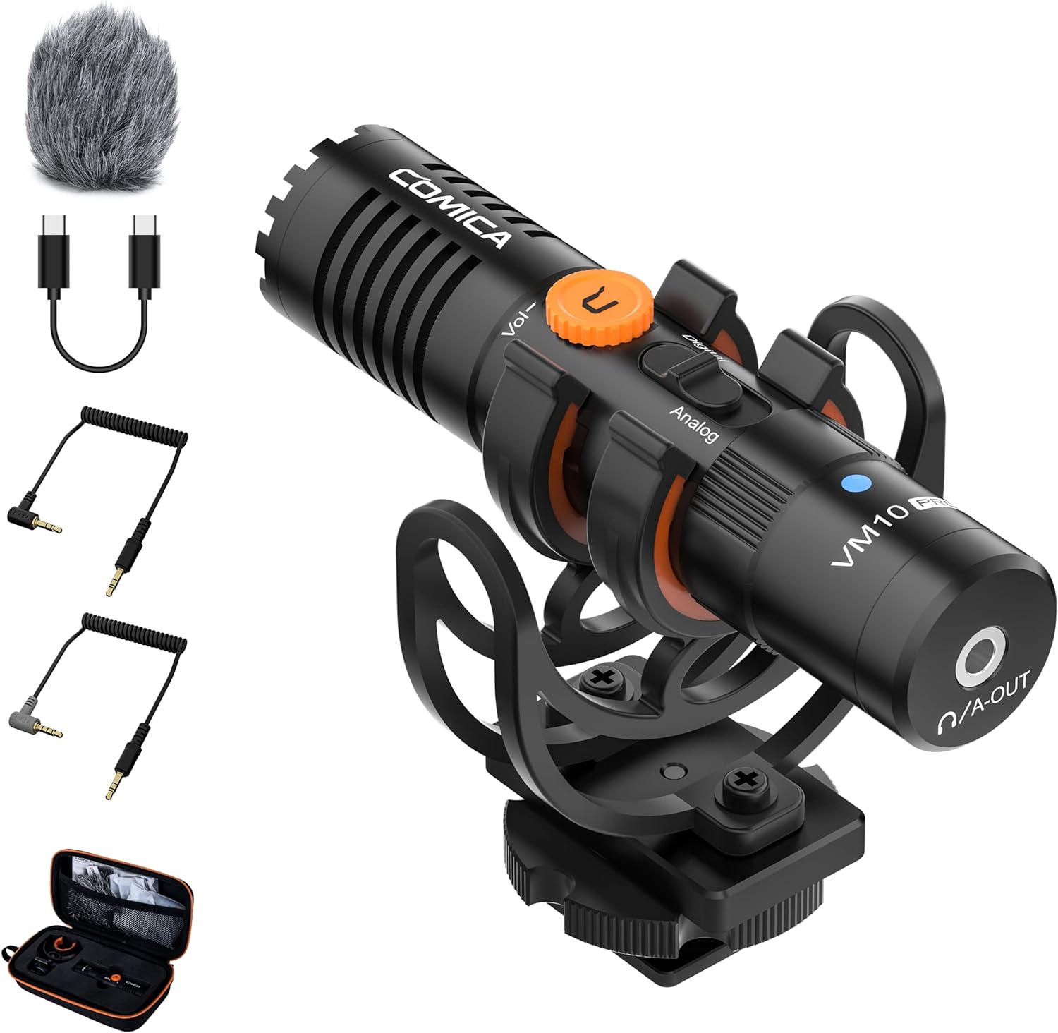 (Refurbished) Comica VM10 PRO - Mini Super Cardioid Digital Shotgun Microphone