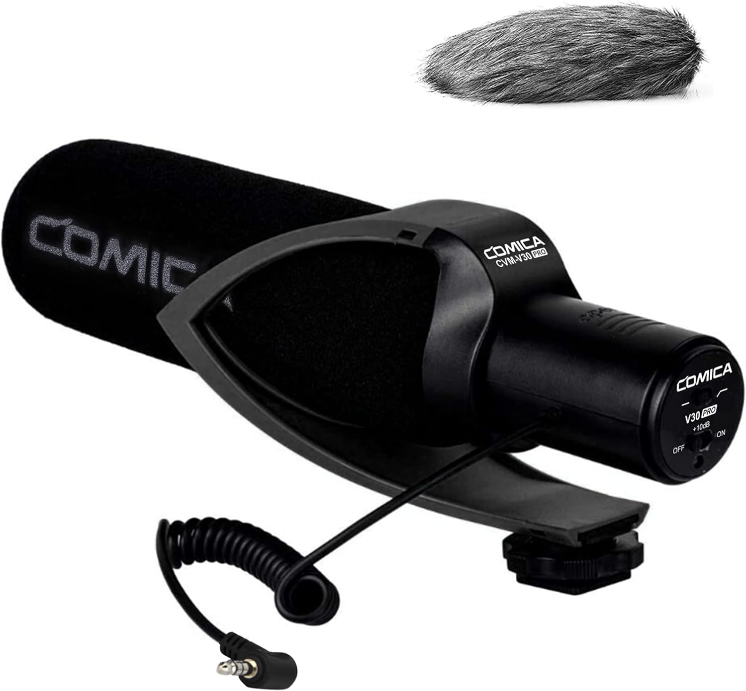 (Refurbished) Comica VM30 PRO - Super Cardioid Condenser Shotgun Microphone (Black)