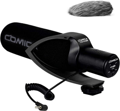 (Refurbished) Comica VM30 PRO - Super Cardioid Condenser Shotgun Microphone (Black)