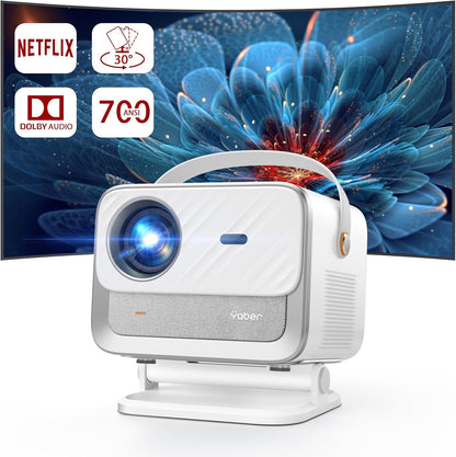 Yaber V12- Smart Home Theater Projector with WiFi6, BT 5.2 , Licensed Netflix and Dolby Audio (Use Code YABER5 to Get 5% Discount)
